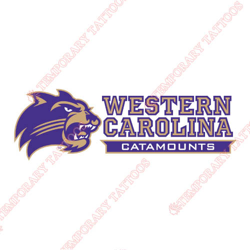Western Carolina Catamounts Customize Temporary Tattoos Stickers NO.6958